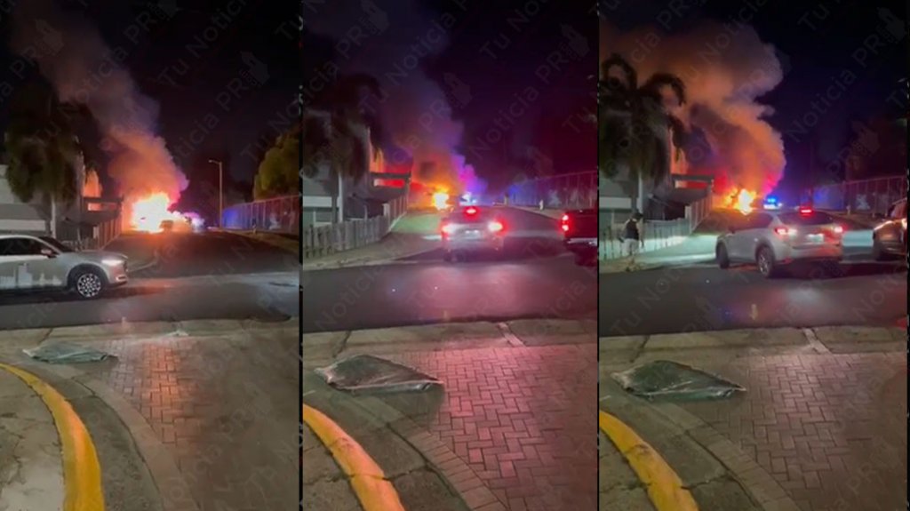  Video: Explosi&oacute;n de un auto en Cupey deja a una mujer Sorda 