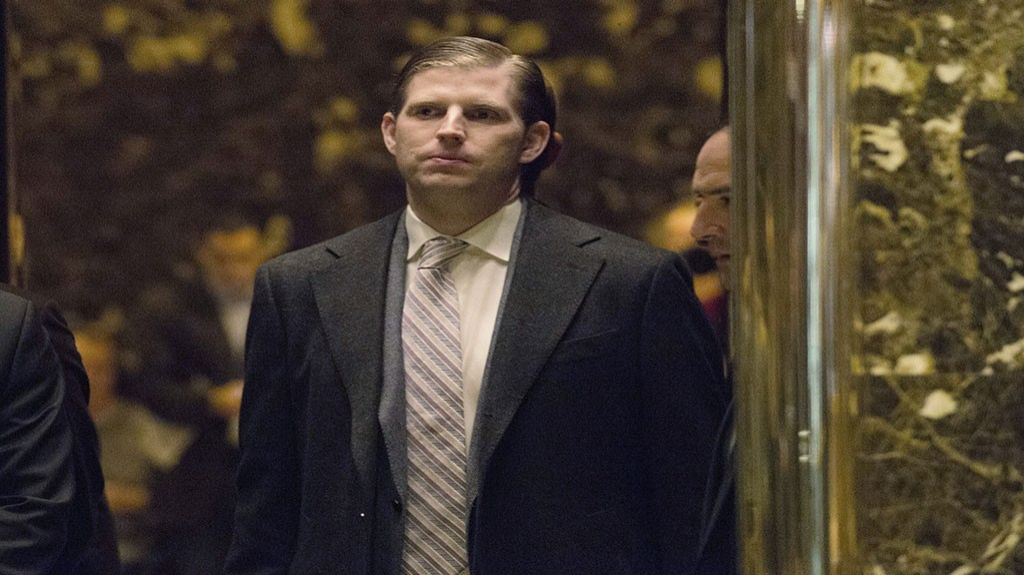  Eric Trump defiende el muro por los "serios problemas con las drogas" de EE.UU. 