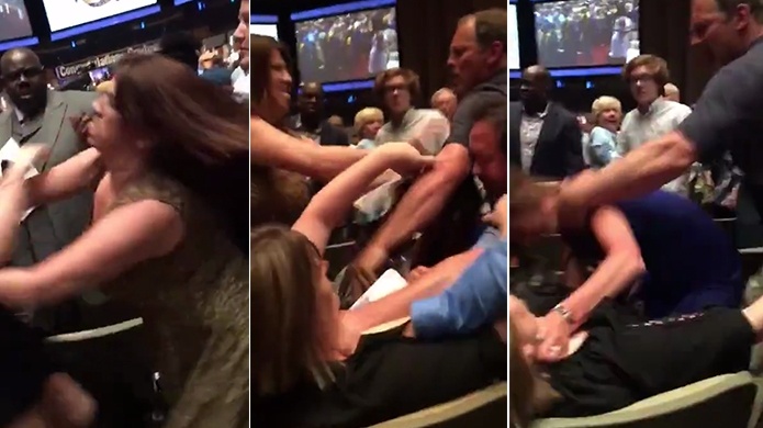 Video: Se forma tremenda pelea entre padres en una GraduaciÃ³n de Escuela secundaria en Nueva York