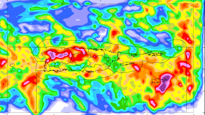 Vigilancia de inundaciones para toda la isla hasta esta noche...