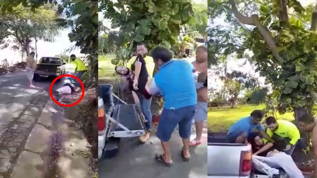  Viral video de boricuas que dan primeros auxilios a un hombre mal herido en una cuneta 