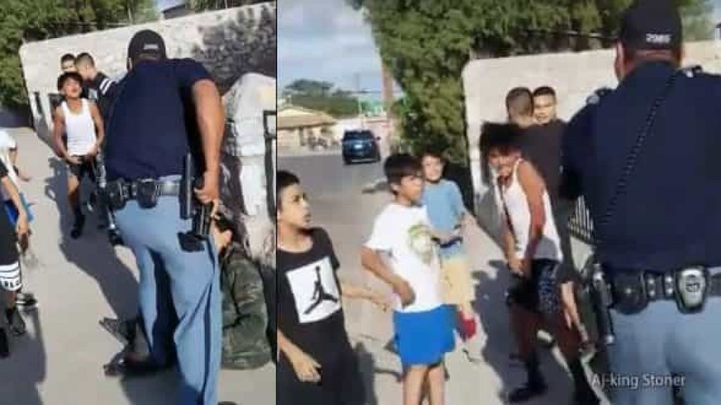  Viral video de un Polic&iacute;a de El Paso, Texas apunta con pistola a grupo de ni&ntilde;os 