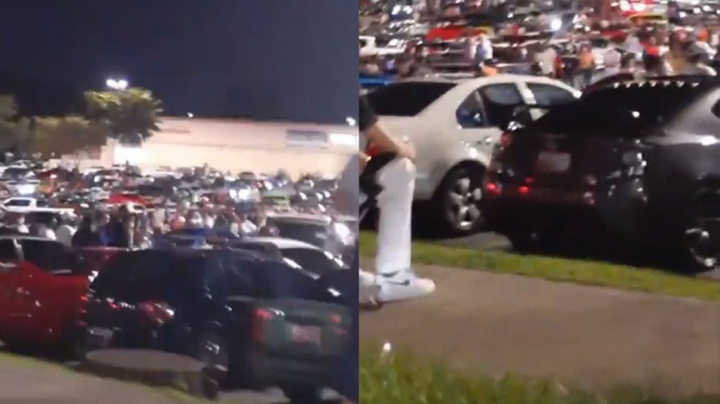  Video: Convocatoria de club de autos provoca aglomeraci&oacute;n de cientos de personas en Montehiedra 