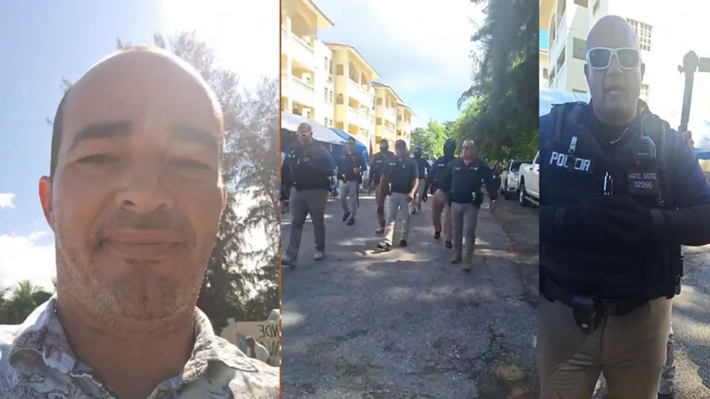  Video del momento en que arrestan a Eliezer Molina mientras realizaba un live en Rinc&oacute;n 