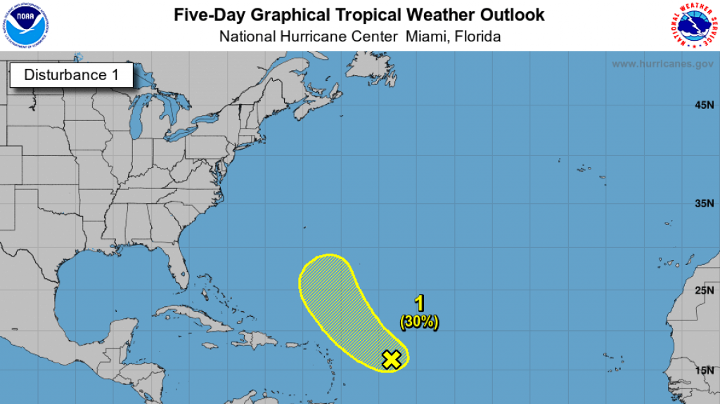  Sistema con potencial ciclónico quedará sobre el Atlántico 