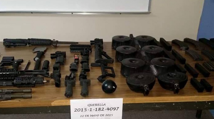  Preventiva de Hato Rey este ocupa un arsenal en la barriada San José de Hato Rey 