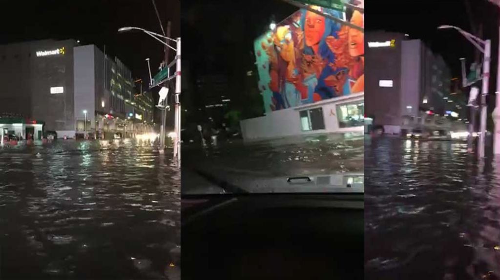 Video de la violenta inundaciÃ³n de esta noche en Santurce, peor que la anterior  