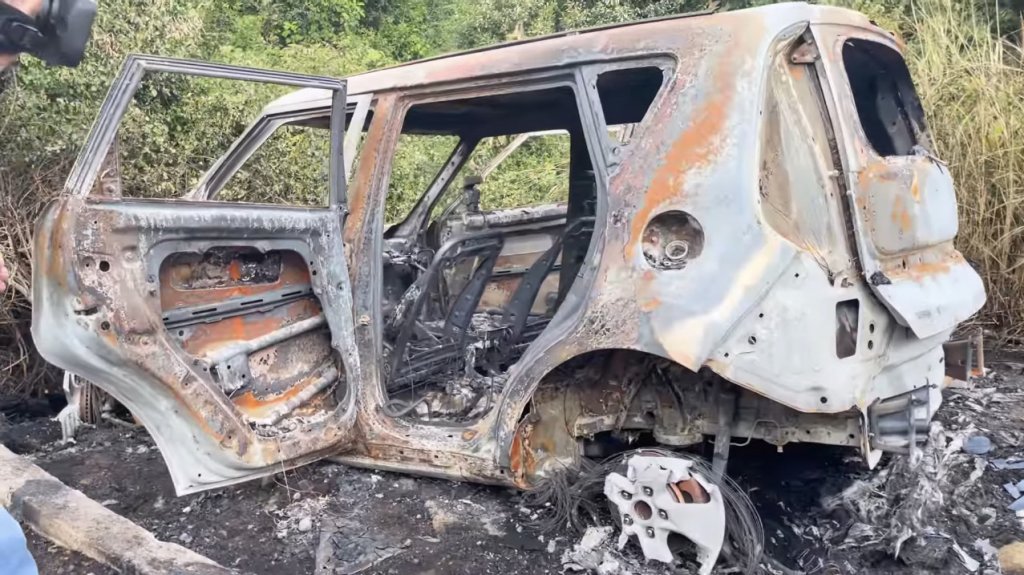  Hallan quemada en Aibonito guagua que supuestamente usaron sicarios en Guayama 