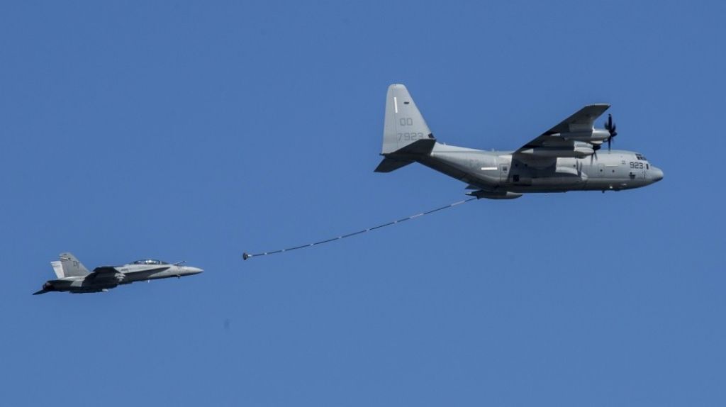  Chocan un FA-18 y un KC-130 de la Marina de EE.UU. frente a las costas de Jap&oacute;n 
