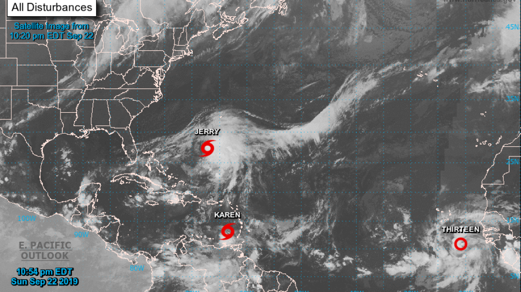  Surge nuevo cicl&oacute;n tropical, mientras que Karen contin&uacute;a desorganizada 