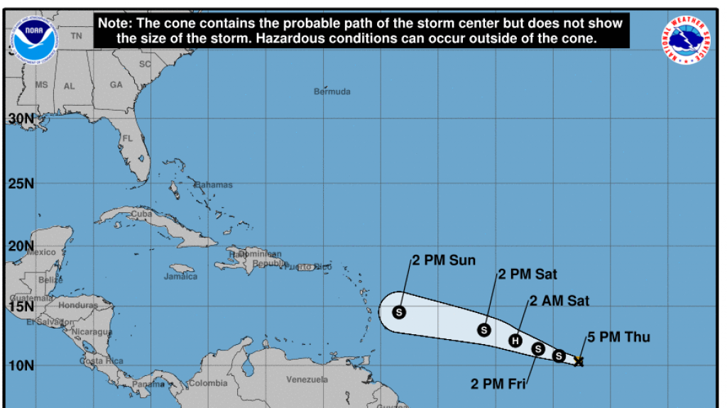  Se intensifica Beryl; es posible que sea hurac&aacute;n la madrugada del s&aacute;bado 