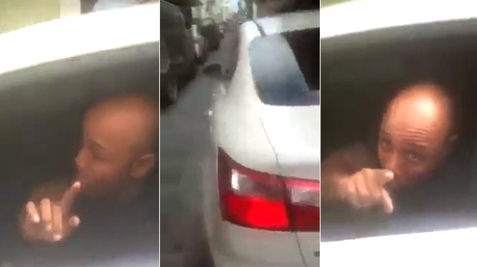 Captado en video otro incidente entre taxistas y con policía conductor de "Uber"