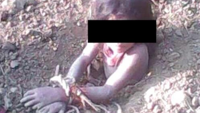 Un hombre entierra viva a su hija de diez aÃ±os