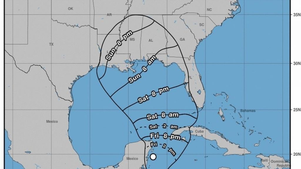  Depresi&oacute;n Alberto avanza por el centro de Alabama arrojando fuertes lluvias 