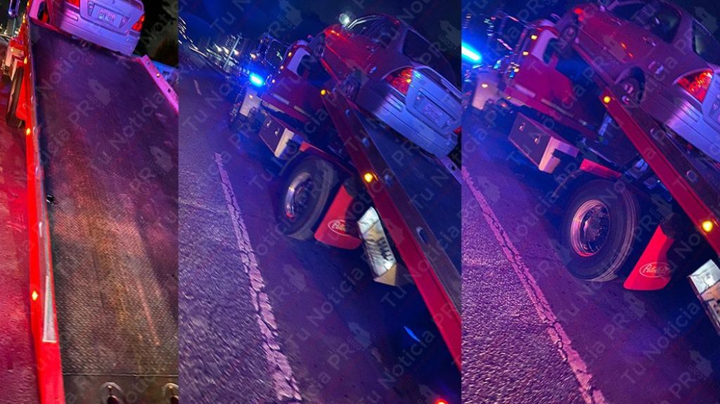  Video: Dos personas heridas en Carolina luego que un auto &ldquo;se trepara&rdquo; en la plataforma de una gr&uacute;a 