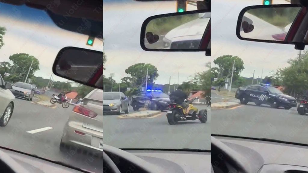  Captada en video persecuci&oacute;n de polic&iacute;as estatales a corrida de motoras 