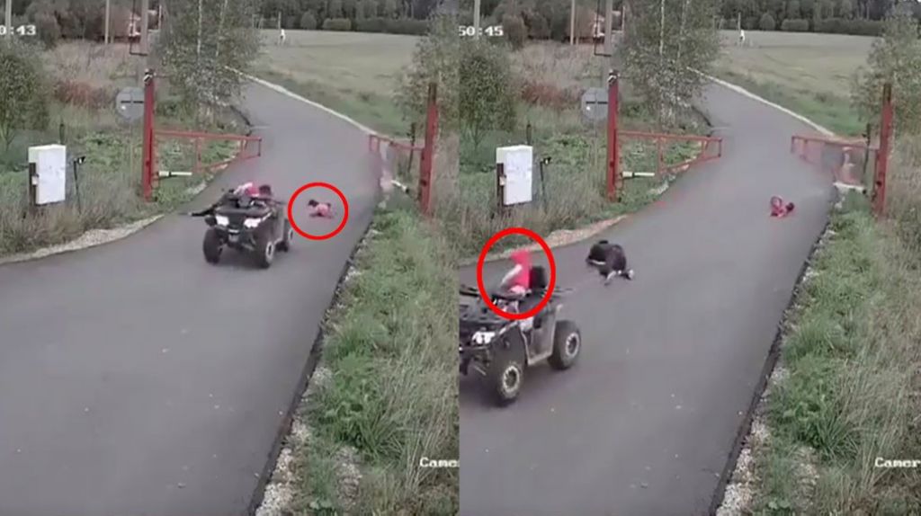  Video: Vea como esta "irresponsable" casi mata dos ni&ntilde;os que monto en un &ldquo;Four Track&rdquo; 