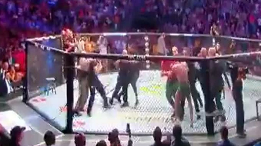  Video: Tremendo mot&iacute;n luego del Triunfo de Khabib Nurmagomedov sobre Conor McGregor 