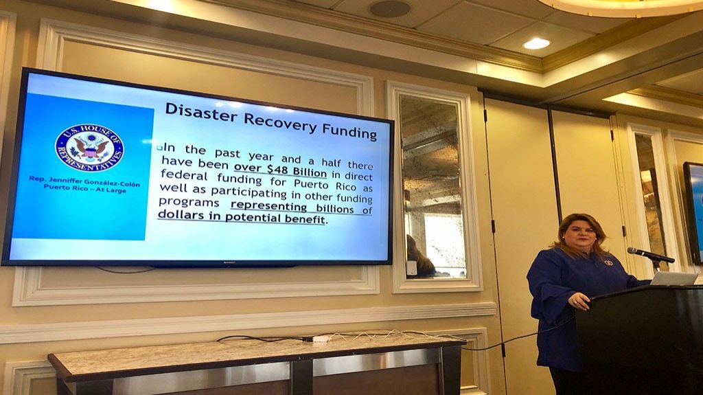  Jenniffer Gonz&aacute;lez presenta oportunidades de desarrollo econ&oacute;mico para la Isla 