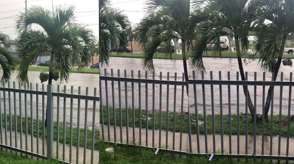  Video: Primeras lluvias convierten la 65 de infanter&iacute;a en Rio Piedras en una piscina 