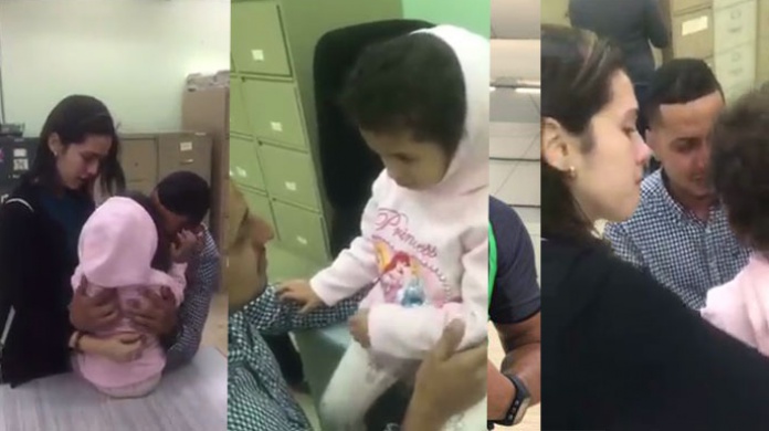 "Viral" video de despedida de un padre, que el departamento de la familia, separo de su hija injustamente 