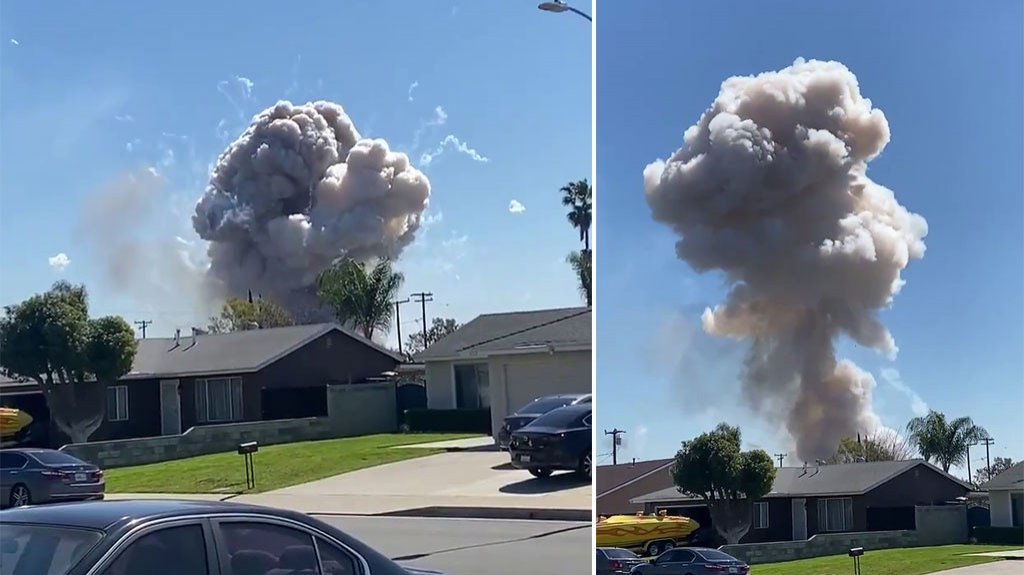  Video: Una gran explosi&oacute;n sacude un barrio del sur de California 