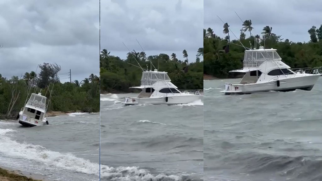  Video: Dueño de bote pasa el “susto de la vaca” por malas condiciones del mar en Vieques 