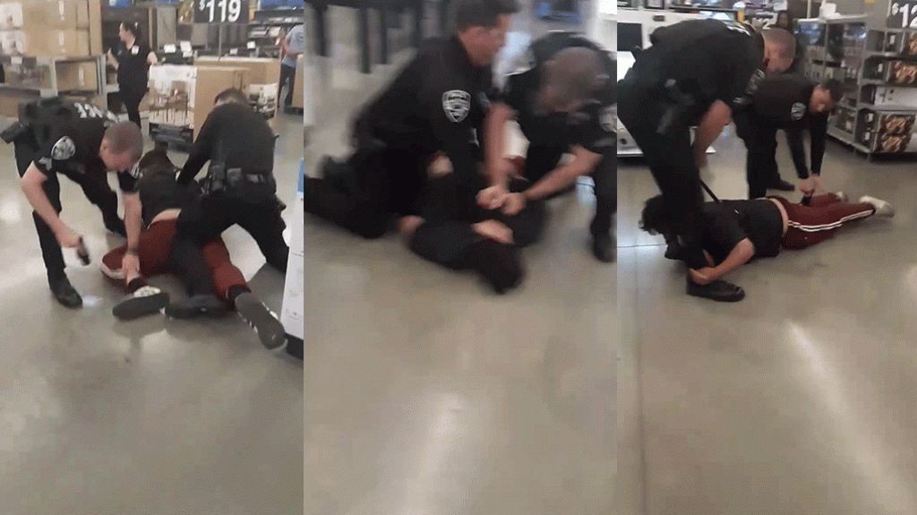  Video: Estaba violento en Walmart, le dieron con &ldquo;taser&rdquo; y hasta con &ldquo;Baton&rdquo; y no pod&iacute;an con el 