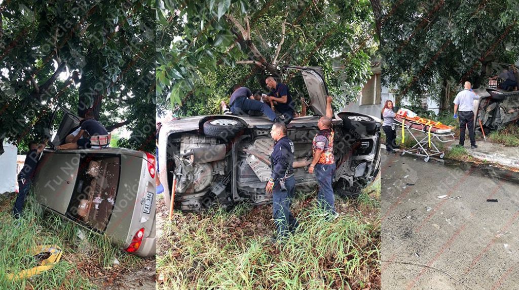  Alerta: "Tap&oacute;n de medre" en la 65 de infanter&iacute;a en Rio Piedras por accidente con auto volcado 