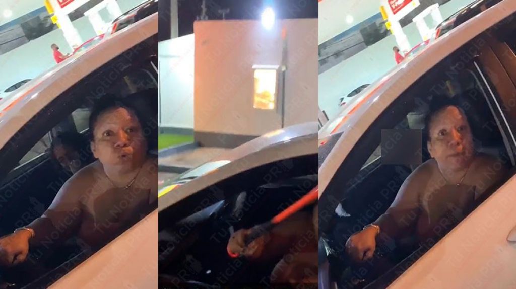  En video: Conductora agrede con un bate a otra en la avenida Campo Rico 