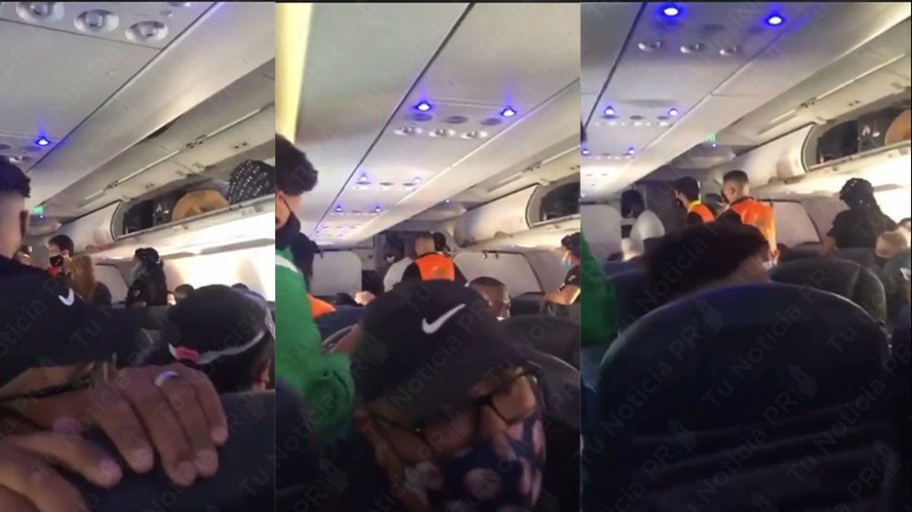  Publican video de lo que paso dentro del avi&oacute;n ayer con la turista que form&oacute; mot&iacute;n en el aeropuerto 