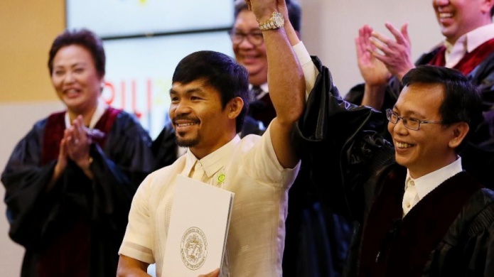 Pacquiao ingresa al Senado de Filipinas