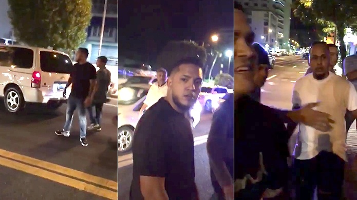 Nuevo video muestra el revolÃº que se formÃ³ entre taxistas y "Uber" en Isla Verde antes que llegara la policÃ­a 