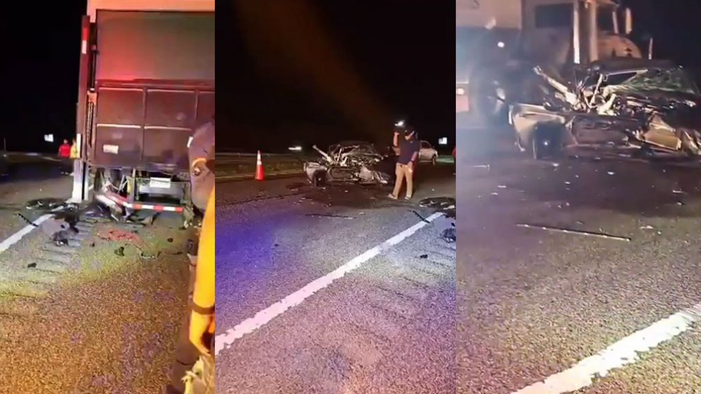  Video: Conductor impacta cami&oacute;n en expreso 52 de de Juana D&iacute;az 