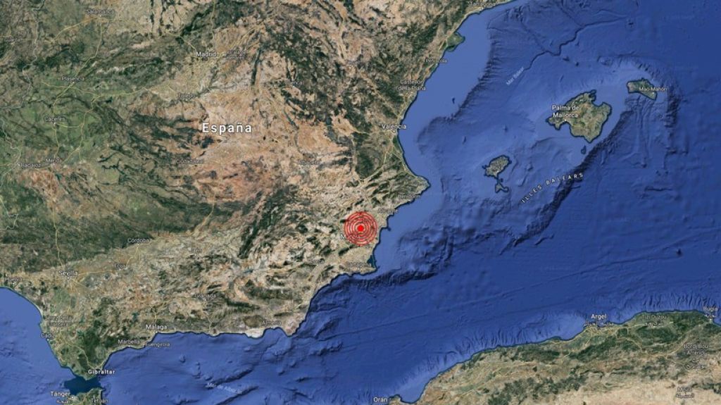  Se registra un terremoto de magnitud 4,2 en el sur de Espa&ntilde;a 