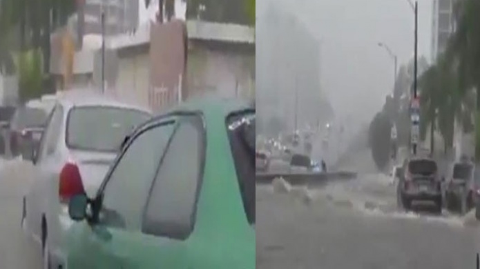 Video: Expreso MartÃ­nez Nadal en Guaynabo se convirtiÃ³ hoy en un Rio 