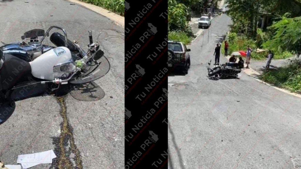  Polic&iacute;a municipal de San Juan herido luego que su motora cayera en un &ldquo;Boquete&rdquo; 