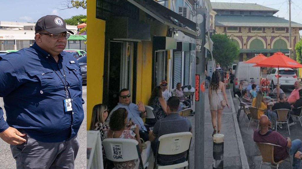  Municipales de San Juan arrestan guardia de seguridad por agredir a cliente de local de Placita de Santurce 