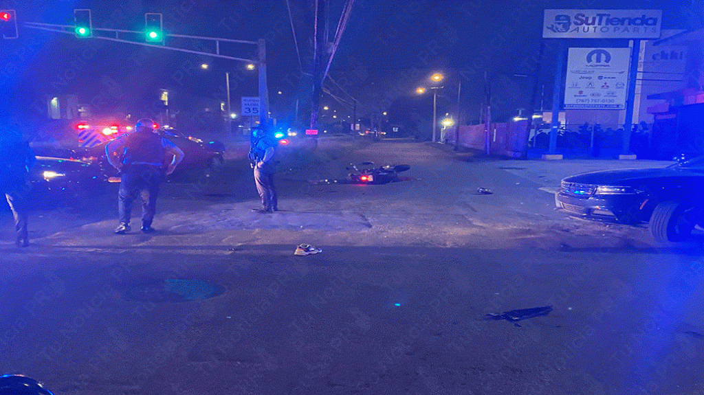  Fotos: Muere conductor de motora al chocar en la 65 de infanter&iacute;a 
