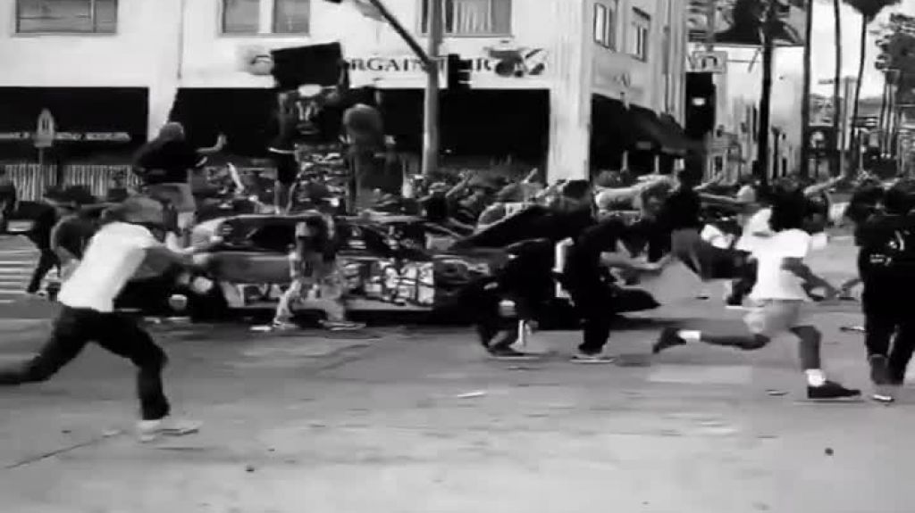  Video: Parece una pel&iacute;cula, pero es lo que est&aacute; pasando en California con las protestas 