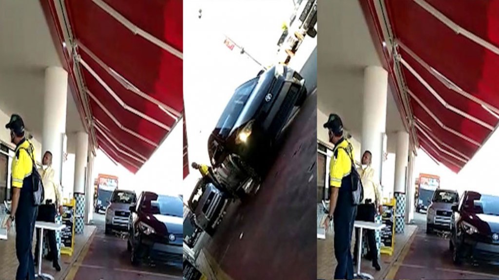  Captan en video al jefe del CIC en Carolina alterado con un guardia de seguridad 