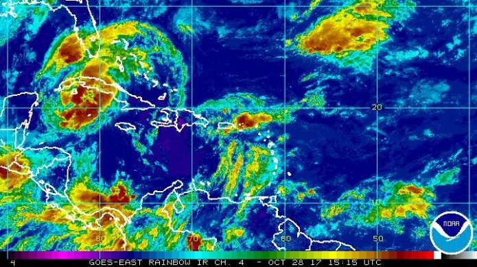 Se forma la depresiÃ³n tropical #18, prÃ³xima a entrar a Cuba
