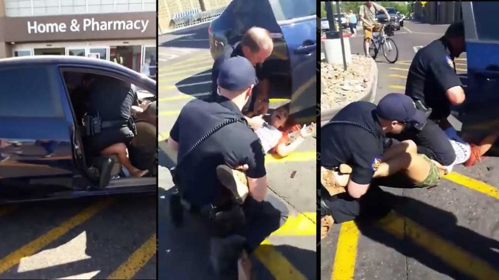 Viral video de violento arresto a una mujer en un Walmart de los Estados Unidos 