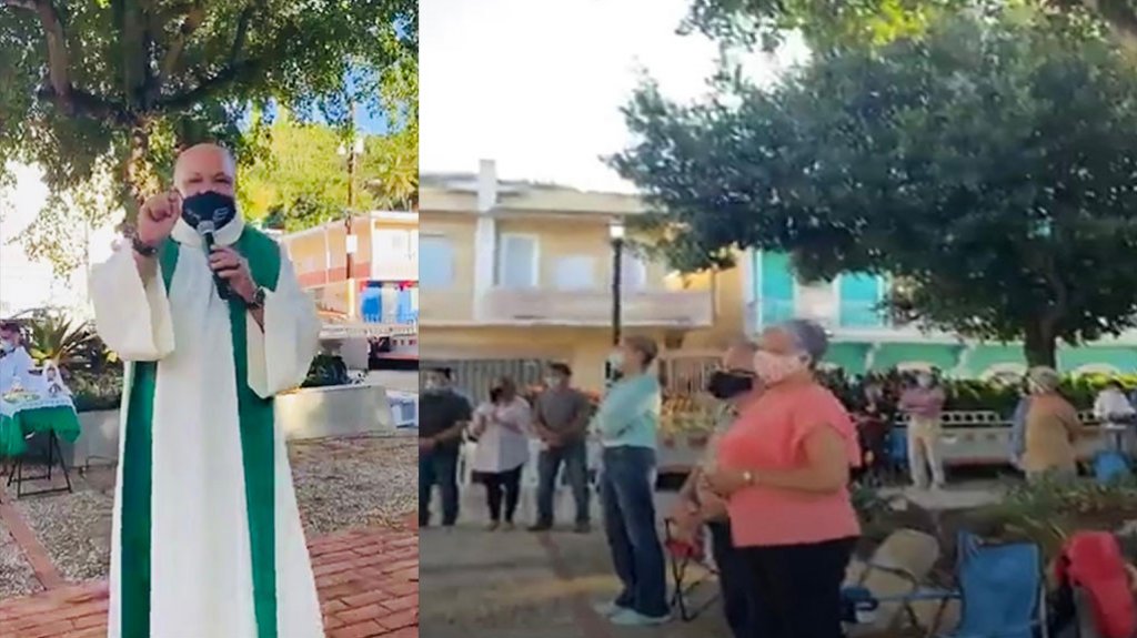  Convoca Padre Pedro a traer soluciones en medio de la pandemia en vez de echar culpas 