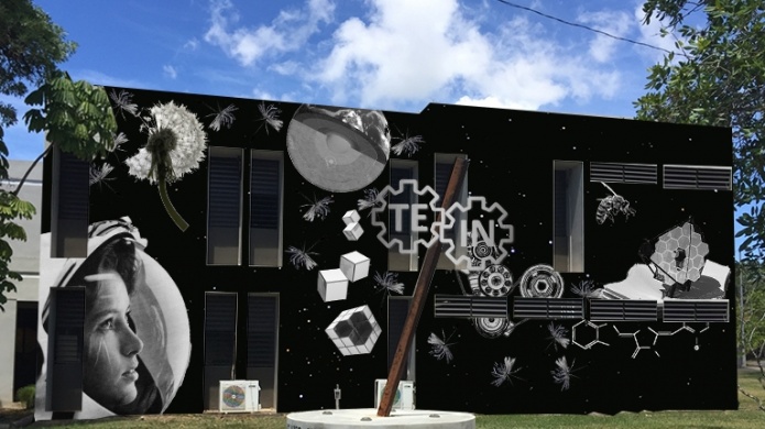 Arte y Ciencia se entrelazan para crear magnÃ­fico mural 