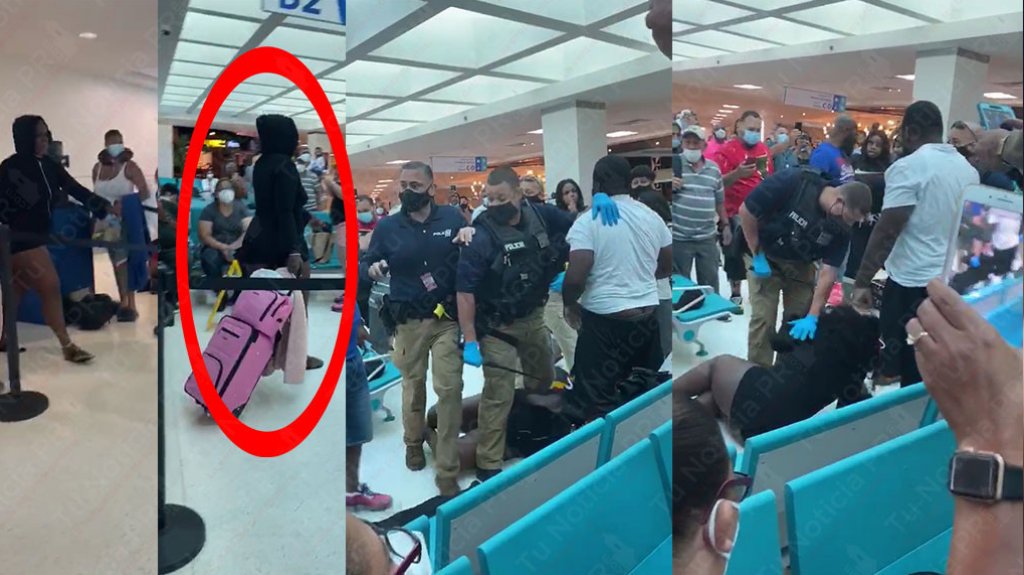  Video: Momento en que bajan turista &ldquo;Borracha&rdquo; en vuelo de San Juan a Philadelphia 