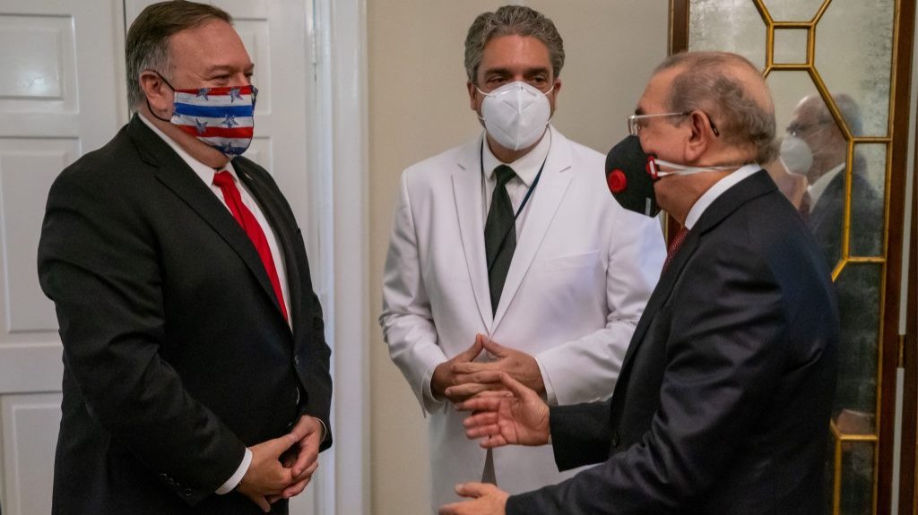  Expresidente Danilo Medina se reune con Mike Pompeo 