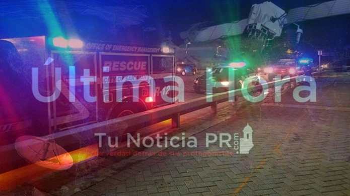 Emergencia en San Juan, "se derrumba" puente peatonal de laguna Dos hermanos 