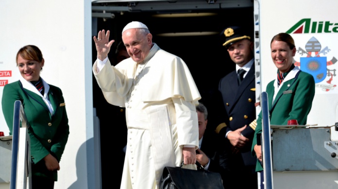 El papa Francisco llega a Cuba