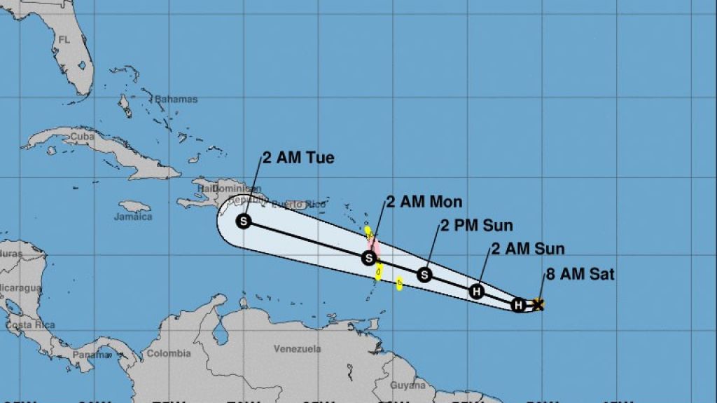 Gran parte de la Isla fuera del cono de incertidumbre de Beryl 